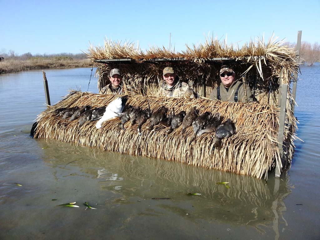 Making a blind for a duck boat 